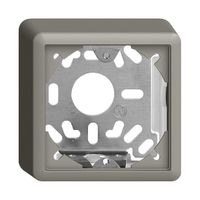 Kappe mit Grundplatte 39mm EDIZIOdue dunkelgrau, universal