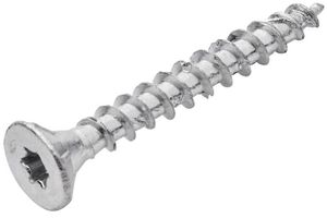 Senkkopf-Spanplattenschraube Ferronorm T10 3×16mm verzinkt ohne Schaft