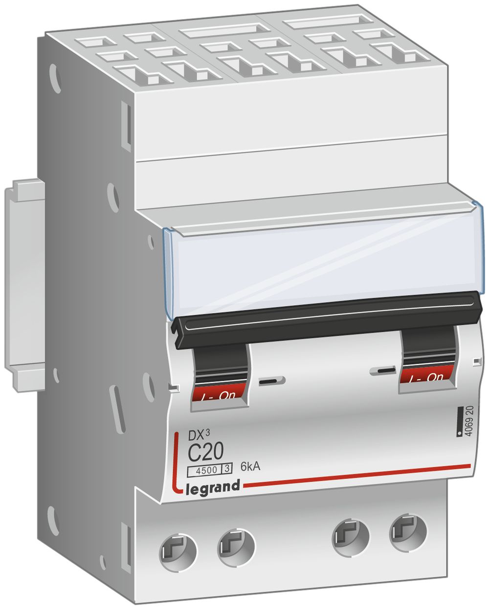 Disgiuntore Legrand C 3P 16A 4500A/6kA conn.innesto