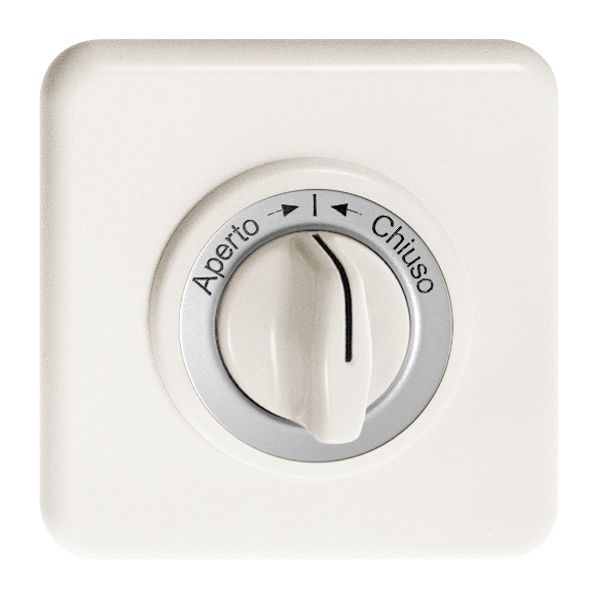 Kit front. INC Aperto-I-Chiuso per contatto rotativo bianco