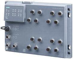 Switch IE Siemens SCALANCE XP216PoE 16×M12 (codific.D/X) 10/100/1000Mbit/s man.