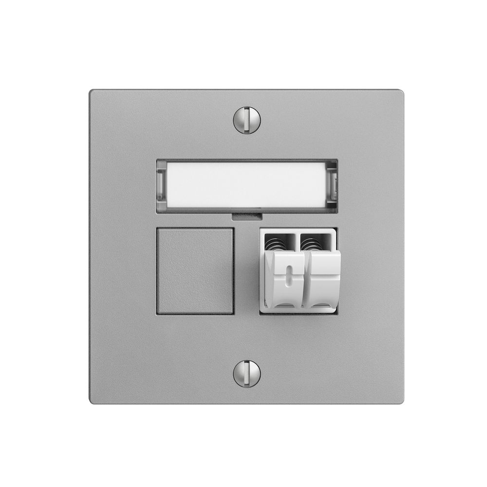 Audiodose Push Type EDIZIOdue F, 1×, Beschriftungsset, silver