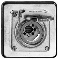 Interruttore rot. INC bagn.5/1L Al natura per serrat. senza cilind