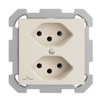 Prise ENC EDIZIOdue 2×T13 crema 1×S