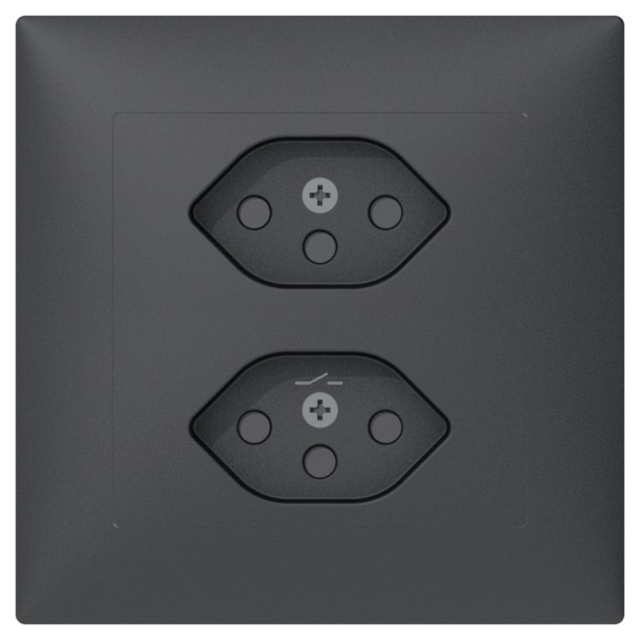 UP-Steckdose Sidus B 2×T13S anthrazit