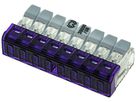 Borne de connexion Woertz 8P 0.2…2.5mm² leviers de commande violet transparent