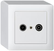 AP-Antennendose kallysto R/TV 23dB Durchgangsdose weiss