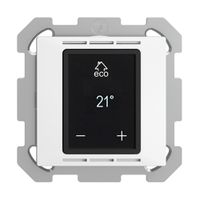 UP-Raumthermostat EDIZIOdue FM weiss mit Display, Fussboden- und Raumregler