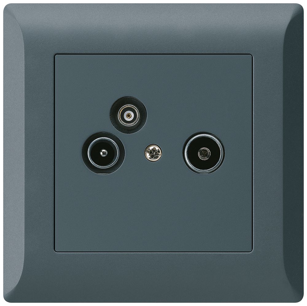 UP-Antennendose R/TV-Daten kallysto.line 2GHz 4dB anthrazit