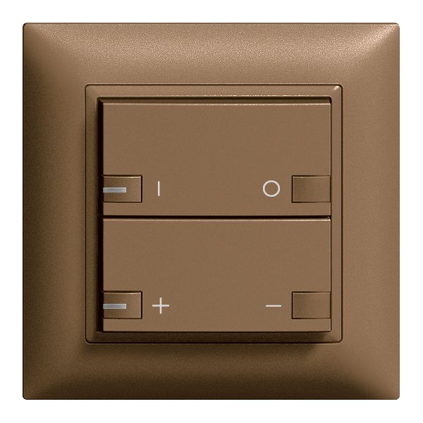 UP-Frontset ON-OFF Dimmer 2T mit LED ZEP EDIZIOdue coffee