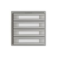 Poussoir KNX RGB EDIZIO.liv SNAPFIX® capteur temp.s.LED étiqu.4× comm.2T grc