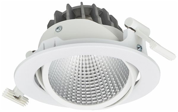 Downlight LED Philips GreenSpace RS353B 22.5W 3000lm 830 36° Ø163mm blanc