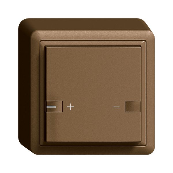 AP-Taster ZEP Universaldimmer 1K/1T mit LED EDIZIOdue coffee