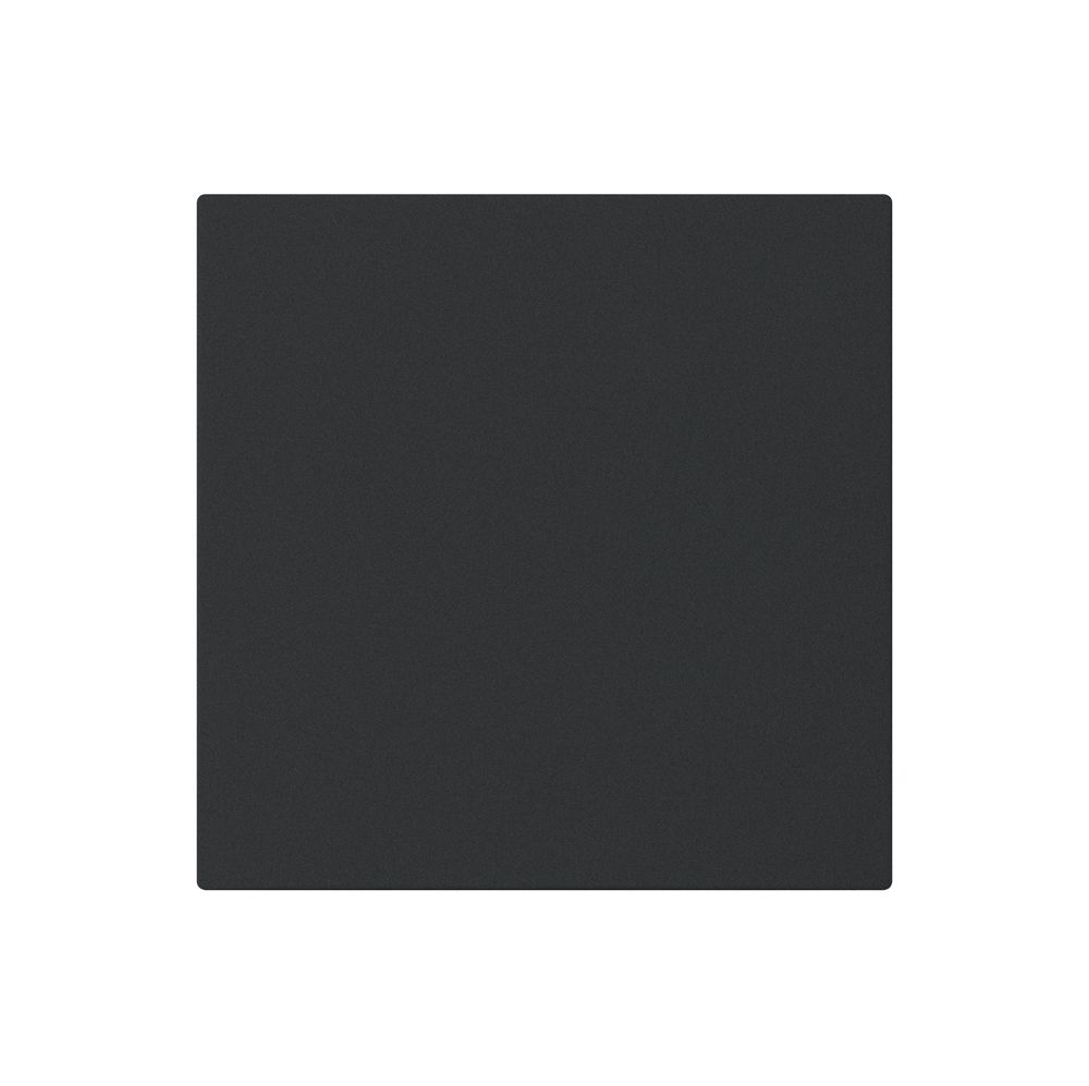 Frontplatte kallysto für Blindabdeckung schwarz ohne Schraube