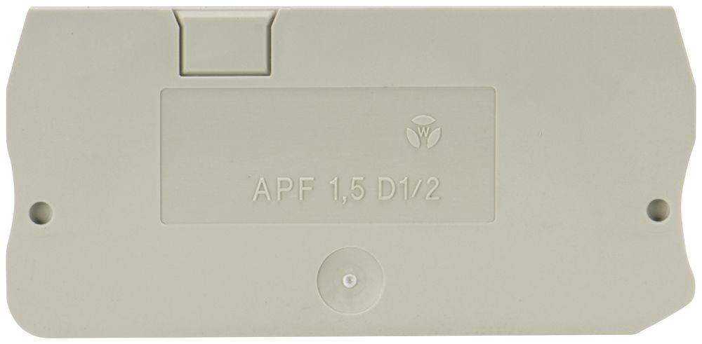 Paroi de fermeture Wieland APF p.bornes de jonction WKF 1.5 D1/2…, 60.4mm, gris