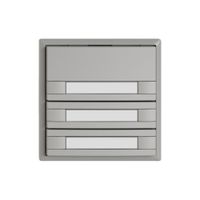 Pulsante KNX RGB EDIZIO.liv SNAPFIX® sensore temp.s.LED targ.6× com.1T grc