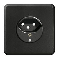 UP-Frontset FH 1×T13 schwarz 86×86mm mit Linse