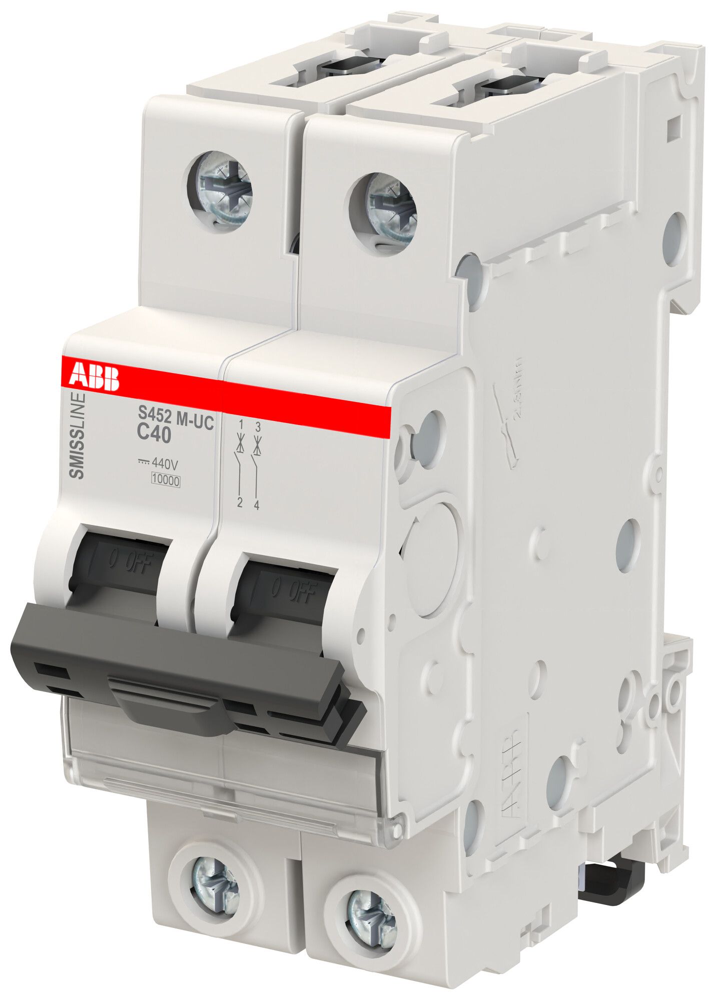 LS-Schalter SMISSLINE CLASSIC S452M-UCC 2×40A 220/440VDC (240/415VAC) 10kA