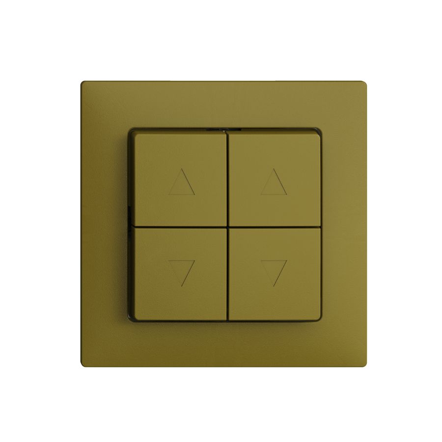 Kit frontale EDIZIOdue F olive per pulsante & interr.tapparel.