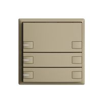 Poussoir ENC KNX 3× EDIZIOdue sand RGB avec LED