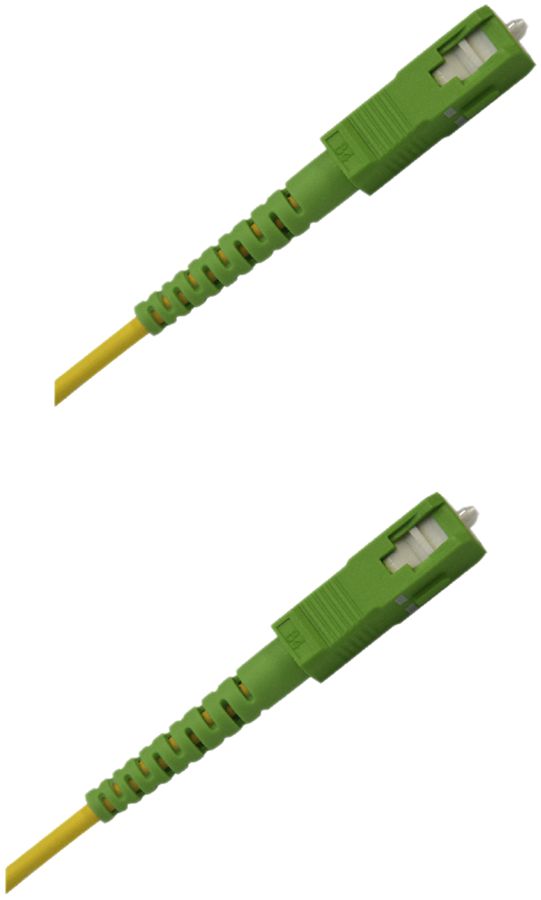 Câble patch FO WISI Simplex OS2 9/125μm G.657.A2 SCAPC-SCAPC jaune 1m