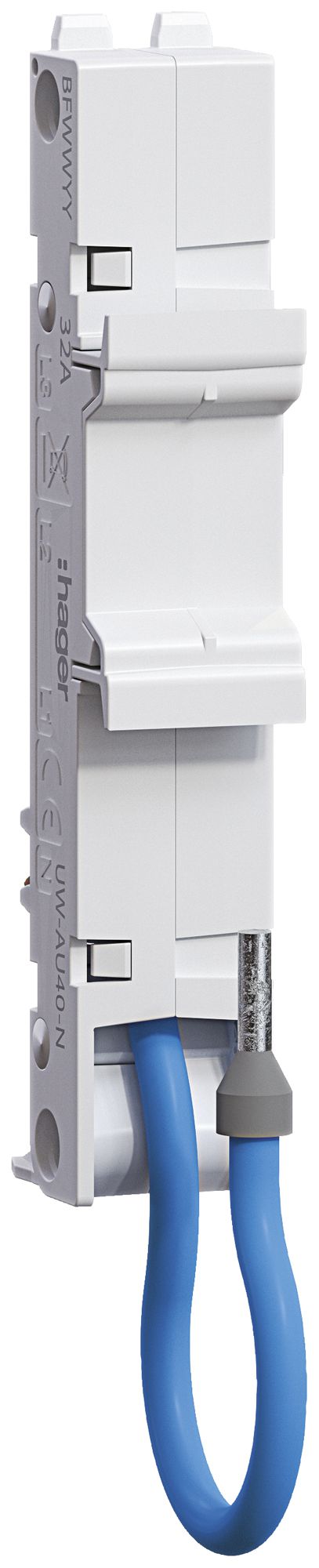 Universaladapter Hager uniway 18mm, 40A, 1P, N