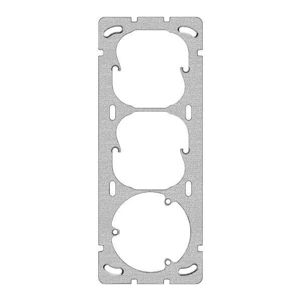 Plaque de fix.grd.I-I-I 77×197 distance d'appareils 60/60mm