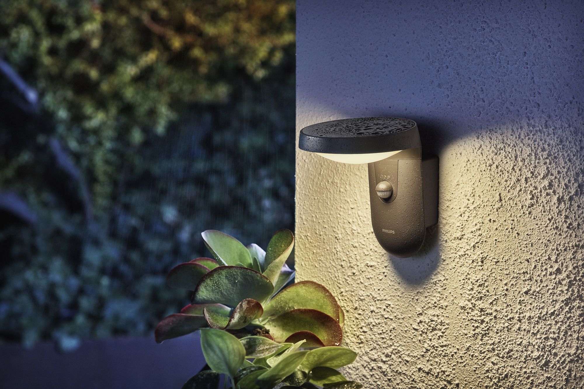 Applique LED Philips Tyla PIR SEN 9W 820lm 2700K IP43 anthracite