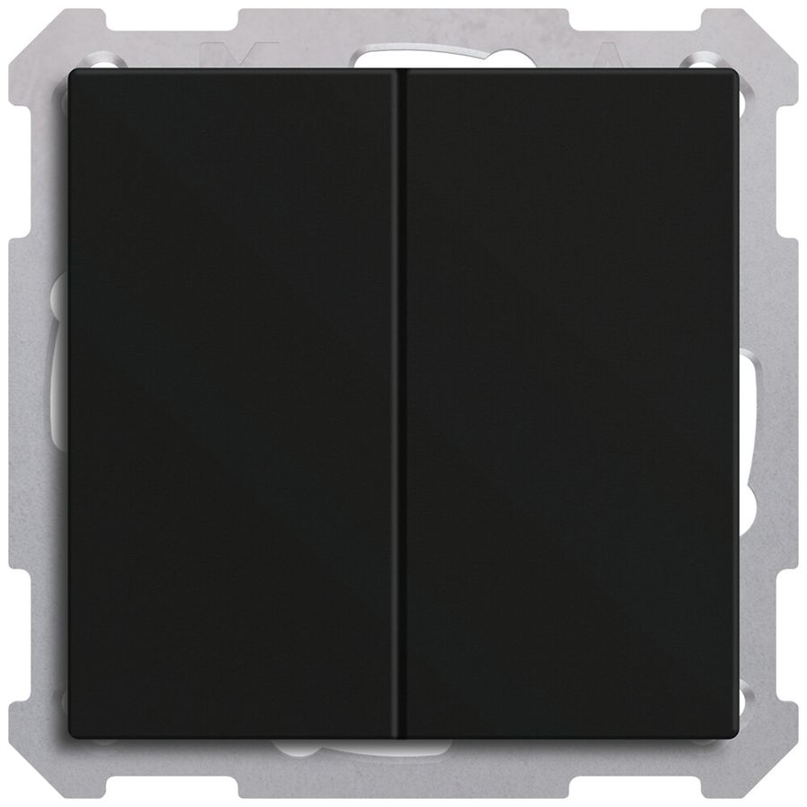 Poussoir KNX RF+ ENC MDT RF-TAL60B216.01S 2t/4a temp noir mat "neutre"