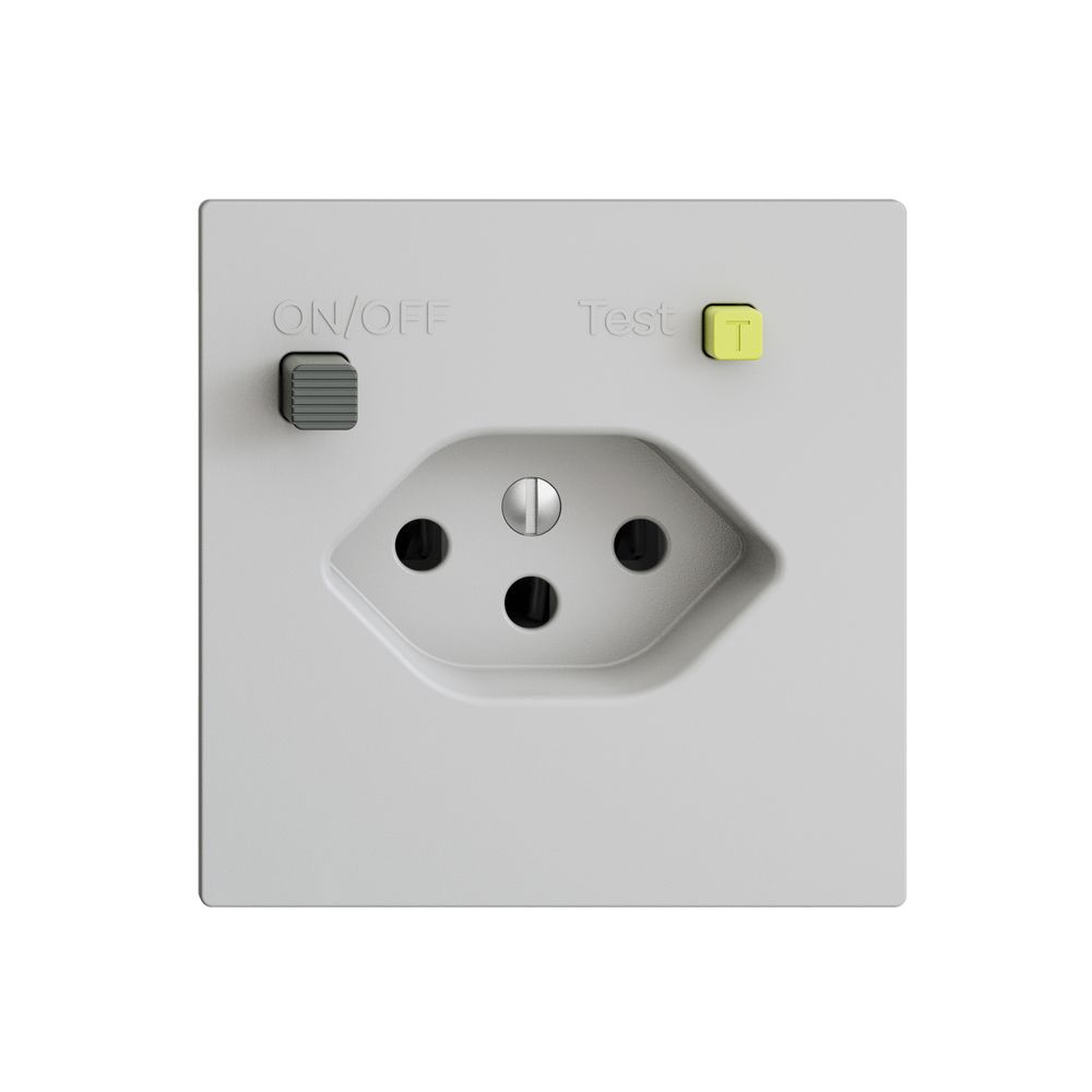 UP-Steckdose EDIZIOdue T13 FI 30mA F, hellgrau