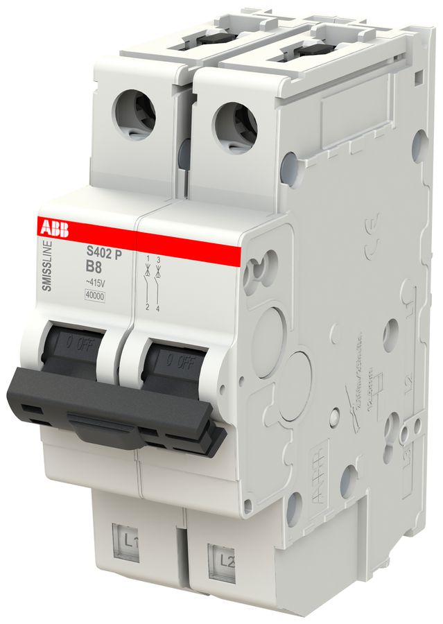 Leitungsschutzschalter SMISSLINE TP, 2L, B, 8A, 40kA