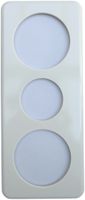 Plaque de recouvrement 3×1 58-43-58mm blanc