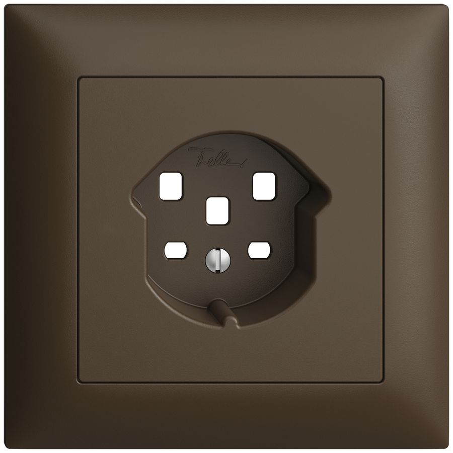 Kit frontal EDIZIOdue coffee 88×88mm 1×T25