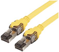 Patchkabel RJ45 ROLINE Stranded Kat.8.1 S/FTP AWG24 LSZH gelb 1m