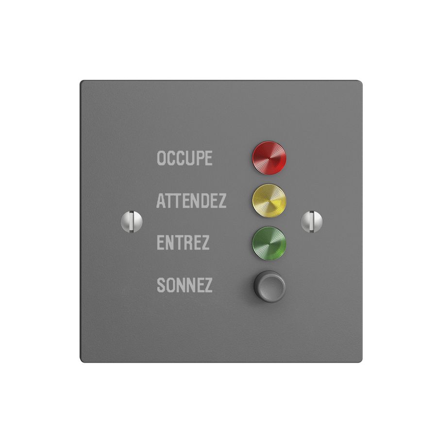 Türstation für Rufleuchte dunkelgrau franz. EDIZIOdue