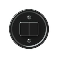 Druckschalter origin Sch 1 (3+3) 60×60mm schwarz