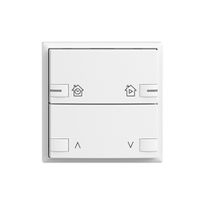 Frontplatte EDIZIOdue zeptrionAIR Motor 1K mit Bez. mit LED weiss