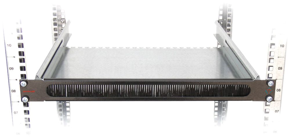 Panneau passe-câble 19" Dätwyler 1UH, gris