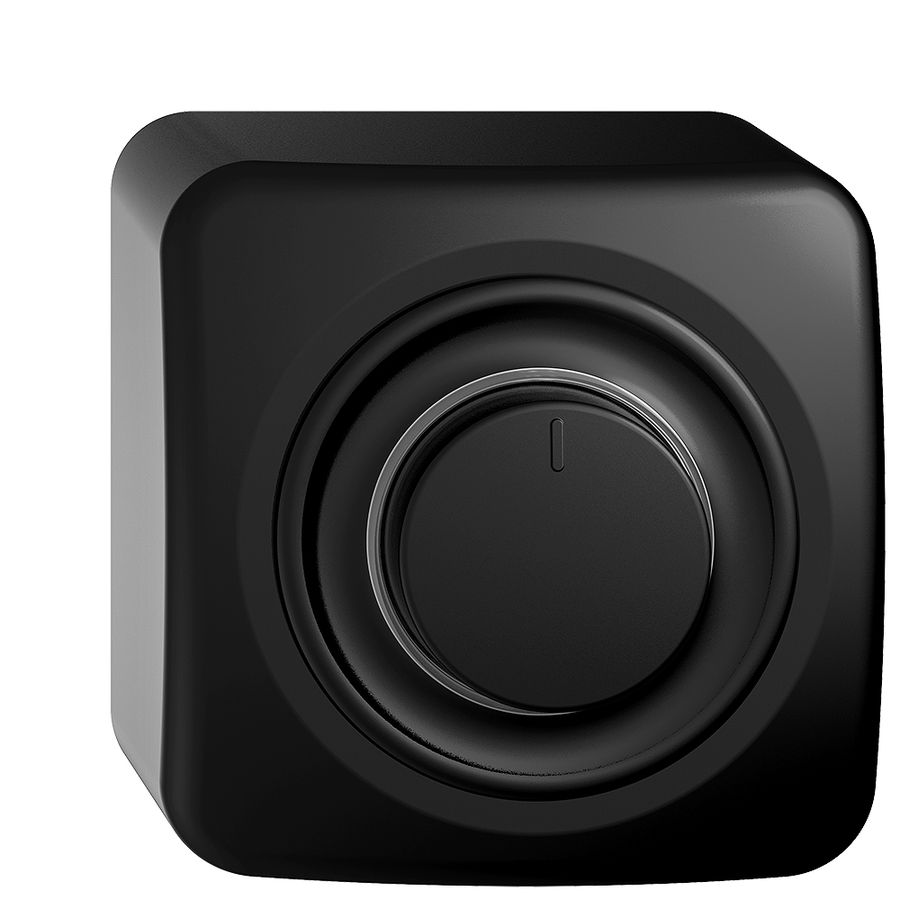 AP-Drehdimmer STANDARDdue 20…300W beleuchtbar Phasenabschnitt schwarz