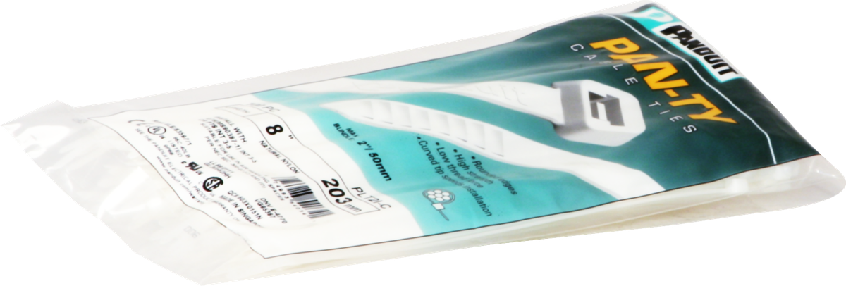 Kabelbinder Panduit 3.6×203mm farblos