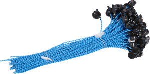 Sigillo di piombo express 9mm con filo 150mm nero