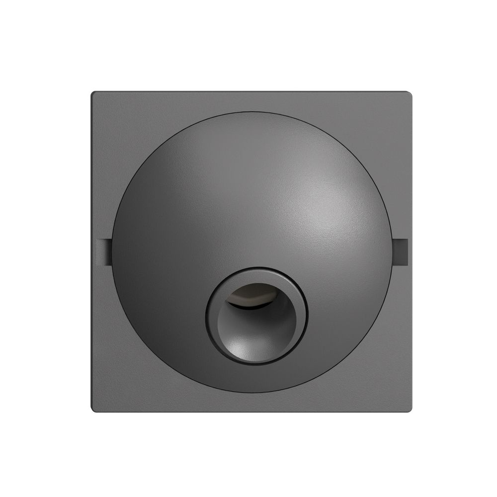 Frontplatte EDIZIOdue dunkelgrau für Anschlussdose zu Rufleuchte