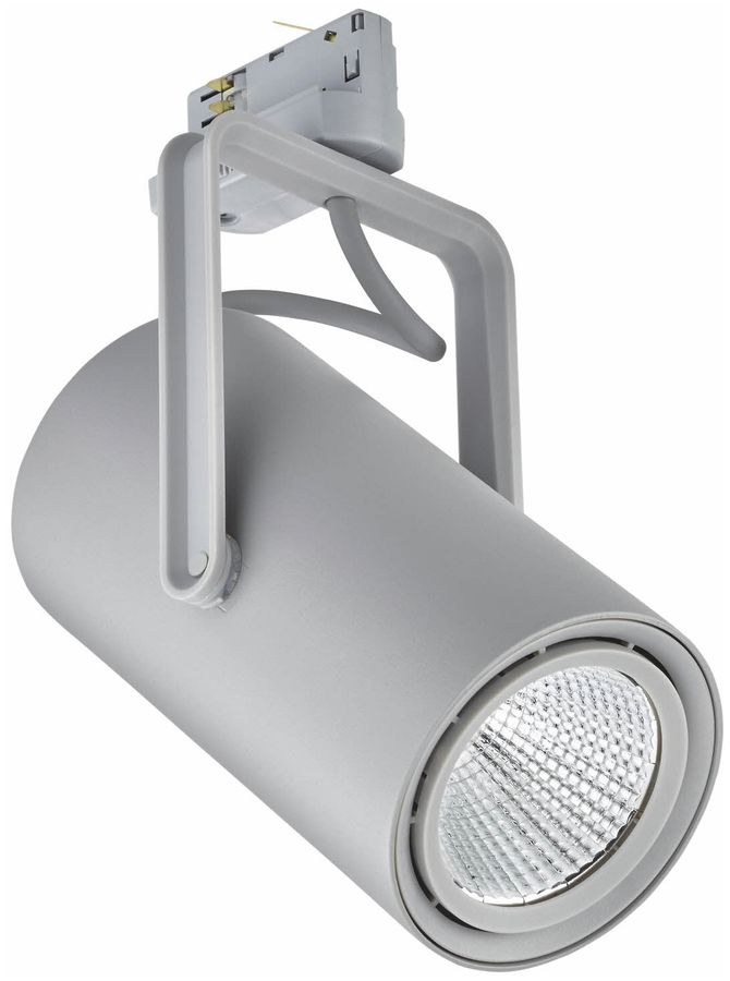 Spot LED ST321T per barra, 23.5W, 827, 2700lm, 24° argento