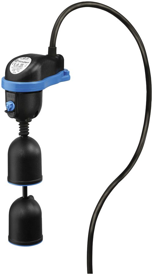 Schwimmerschalter Finder 72.C1, fix, 1W 10A, Polychloropren-Kabel 2m