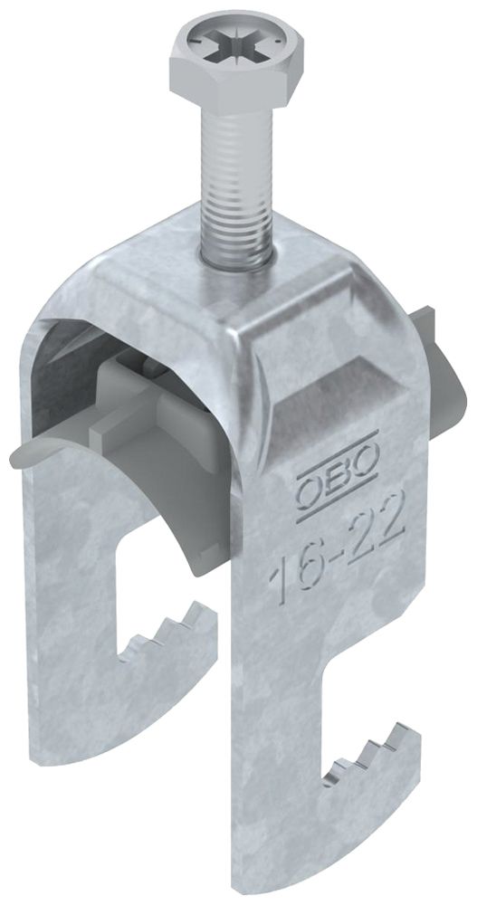 Fixation rapide BET 2056 pied à F mat.synthétique 16…22mm 1×câble acier Zn-ch-im