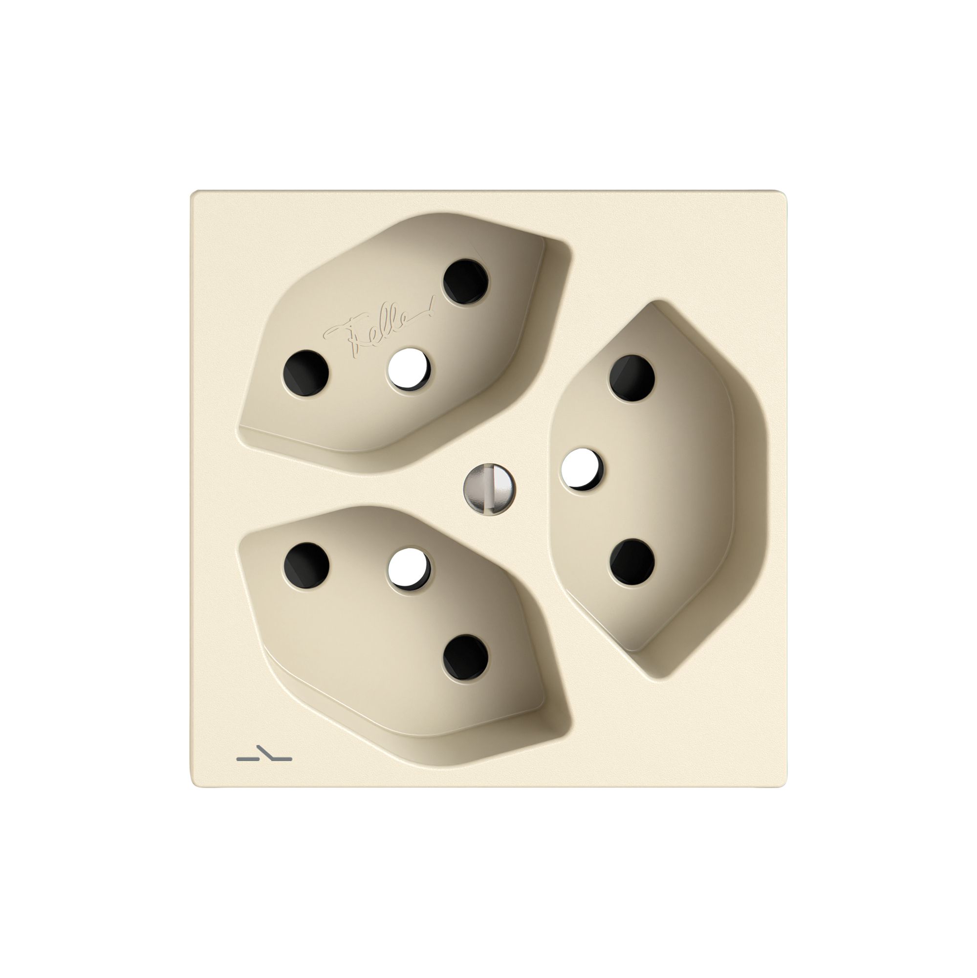 Montageset EDIZIO.liv SNAPFIX® für 3×T13 getrennt Shutter cr