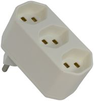 Spina di derivazione Warob 3×T23 bianco LNPE 250V 16A