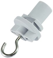 Gancio di fissaggio DOTLUX per guida trifase, max. 10kg, nero