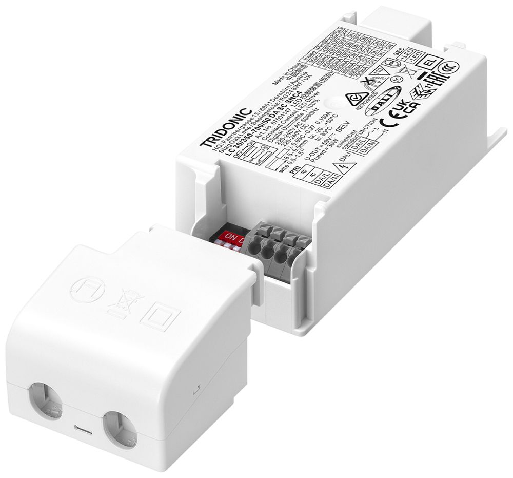 Alimentation LED Tridonic LC SNC4 5…30W 59V 350…700mA DALI2 127×34×30mm