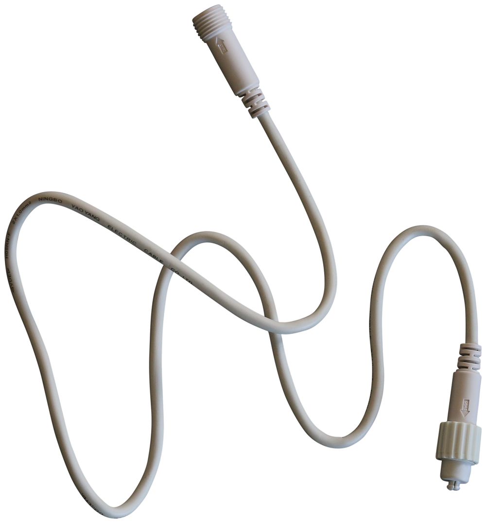 Câble de rallonge MK QuickFix Extension 1, 230V, 1m, blanc, IP67